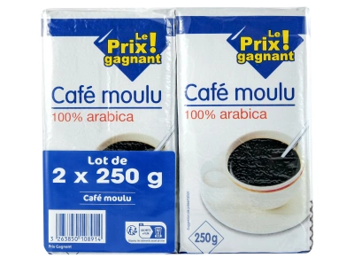 Cafe moulu pur Arabica 2 paquets - LP Possession - Drive Leader Price  Réunion