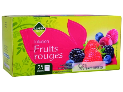 Infusion aromatisee aux fruits rouges 25 sachets - LP Possession
