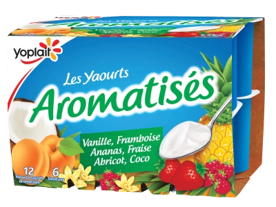 Yaourt sucre aromatise aux fruits - 12 pots - LP Possession - Drive Leader  Price Réunion